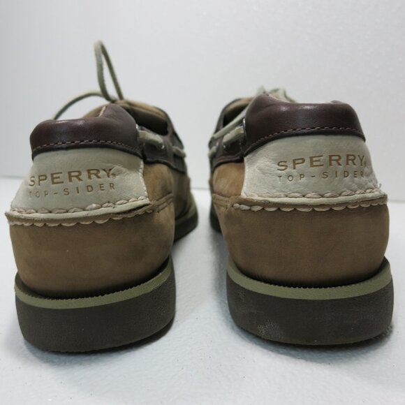 Sperry Top-Sider Two Tone Nubuck Leather Boat Deck Shoes Men's Footwear Sz 13 - Picture 6 of 7